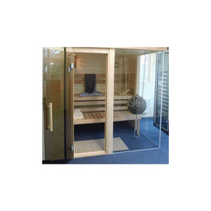 Premium Vario Massivholz Sauna M03 2,00 x 1,93m