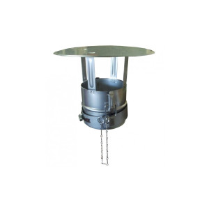 Edelstahl Regenhaube für Ofenrohr Ø115 mm