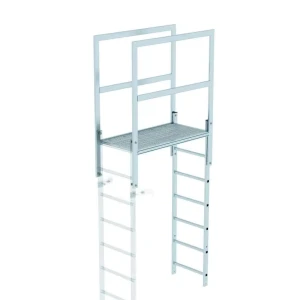 Günzburger - Attika-Überstieg Aluminium blank