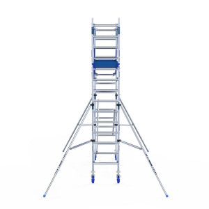 Alumexx Rollgerüst mit Vorlaufgeländer 75×250