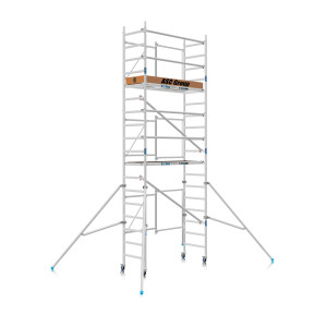 EUROSTAIRS single Leiter gerade Sprossen beschichtet (Blue)