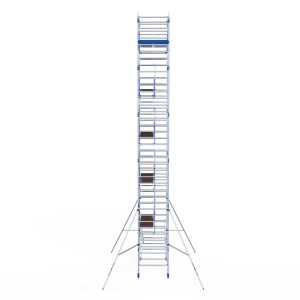 EuroScaffold Rollgerüst mit vorderen Geländer 135×250 Carbon