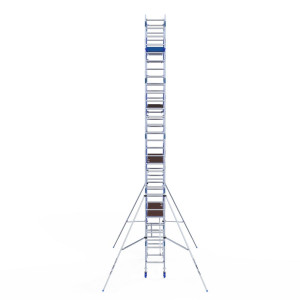 Alumexx Rollgerüst mit Vorlaufgeländer 75×250