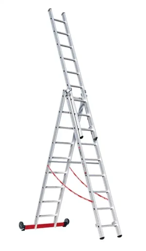 Euroline Alu-Mehrzweckleiter 3-teilig rollbar | Nr. 30778