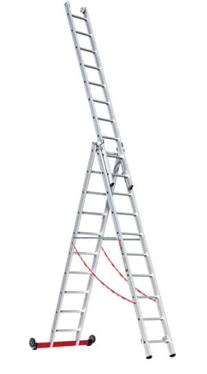 Euroline Alu-Mehrzweckleiter 3-teilig rollbar | Nr. 30778