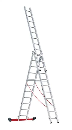 Euroline Alu-Mehrzweckleiter 3-teilig rollbar | Nr. 30778