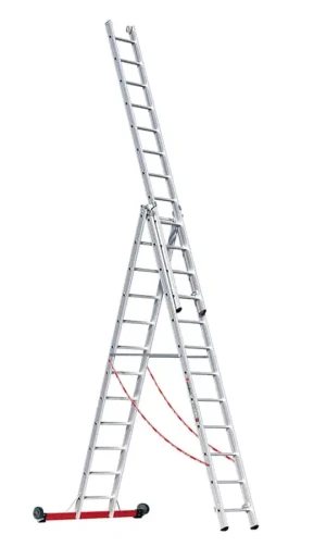 Euroline Alu-Mehrzweckleiter 3-teilig rollbar | Nr. 30778