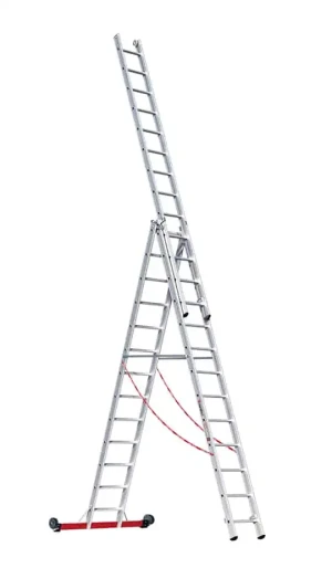 Euroline Alu-Mehrzweckleiter 3-teilig rollbar | Nr. 30778