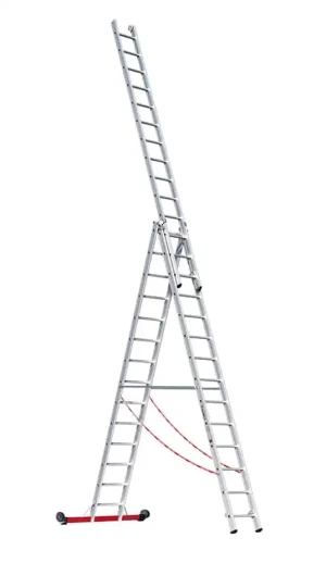 Euroline Alu-Mehrzweckleiter 3-teilig rollbar | Nr. 30778