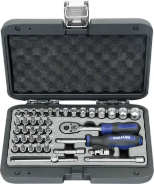 PROJAHN Industrie-Steckschlüsselkoffer metrisch 6-kant 6,3 / 1/4" 40-tlg. | 3901401
