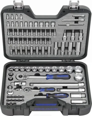 PROJAHN Industrie-Steckschlüsselkoffer metrisch 6-kant 6,3 / 1/4" + 12,5 / 1/2" 91-tlg. 6-kant | 3904201