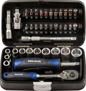 PROJAHN 1/4" Mini-Steckschlüssel- & Bit-Box 38-tlg. | 394072