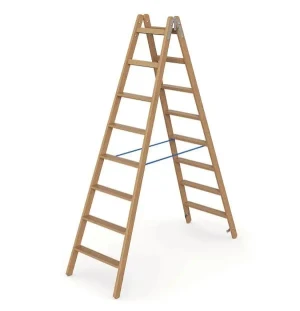WERNER Holz Stufen Stehleiter