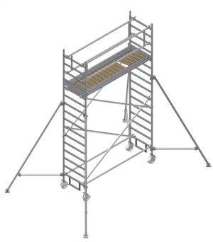 FahrGerüst 2700-A | Albert Gerüste | 1.90m x 0.85m | mit Auslegern | Sicherheitsaufbau