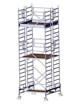 FahrGerüst 2800-A | Albert Gerüste | 1.90m x 1.90m | Doppelaufbau mit Fahrbalken