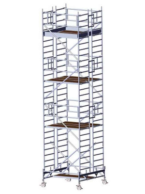 FahrGerüst 4800-A | Albert Gerüste | 2.50m x 1.90m | Doppelaufbau mit Fahrbalken