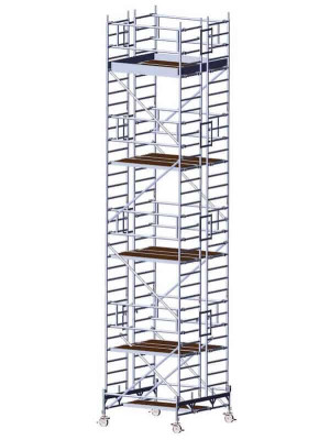 FahrGerüst 4800-A | Albert Gerüste | 2.50m x 1.90m | Doppelaufbau mit Fahrbalken