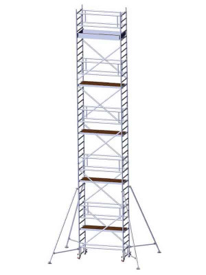 FahrGerüst 4500-A | Albert Gerüste | 2.50m x 0.85m | mit Auslegern | Sicherheitsaufbau