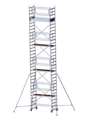 FahrGerüst 4500-A | Albert Gerüste | 2.50m x 0.85m | mit Auslegern | Sicherheitsaufbau