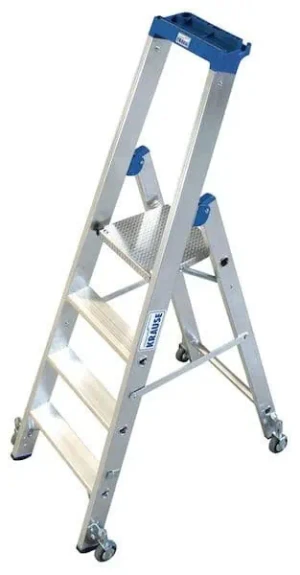 Krause Stabilo Stufen-Stehleiter - fahrbar