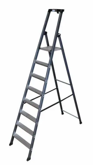 Krause Stufen-Stehleiter SePro S - eloxiert