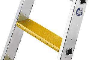Trittauflage clip-step R13 gelb Länge 1400 mm