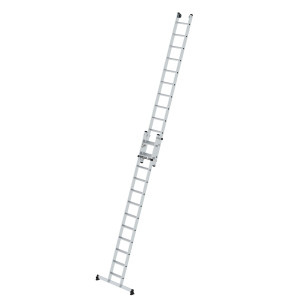 Stufen-Seilzugleiter 2-teilig mit nivello® Traverse 2x12 Stufen