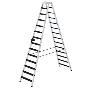 Stufen-Stehleiter beidseitig begehbar mit clip-step relax