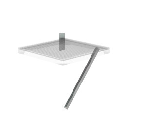 Flanschplatte und Strebe für Ziegelmauerwerk, Tiefe 1000mm