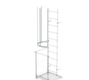 Rückenschutzerweiterung Alu blank