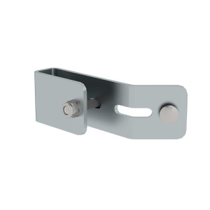 Schienenbefestigung für Leiterholm 60x25mm Stahl verzinkt
