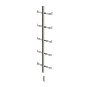 Einholmleiter Edelstahl V4A (1.4571) Länge 1,40m