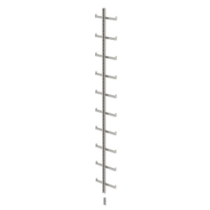 Einholmleiter Edelstahl V4A (1.4571) Länge 2,80m