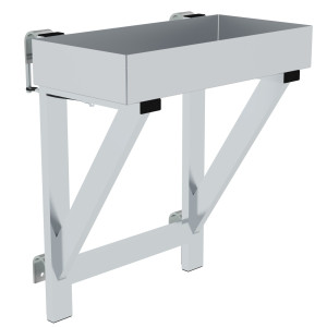 Ablageschale für Geländer 100 x 300 x 600 ab 800mm Stufenbreite