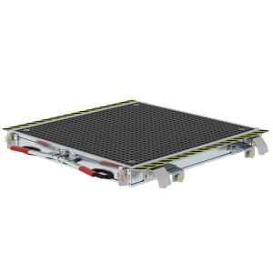 Gleispodest fahrbar GFK Gitterrost