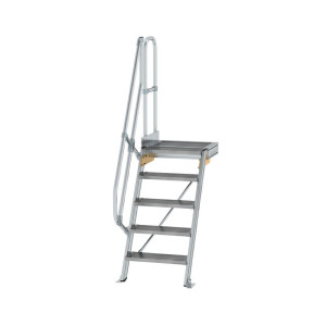 Treppe mit Plattform 60° Stufenbreite 600 mm