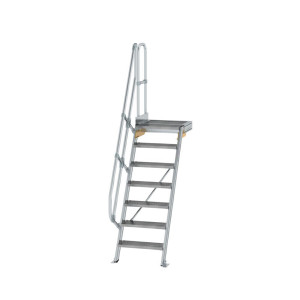 Treppe mit Plattform 60° Stufenbreite 600 mm