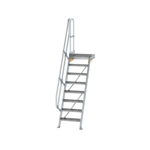 Treppe mit Plattform 60° Stufenbreite 600 mm