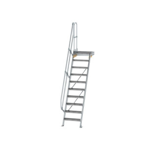 Treppe mit Plattform 60° Stufenbreite 600 mm