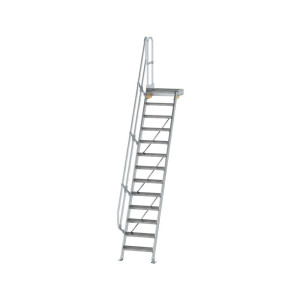 Treppe mit Plattform 60° Stufenbreite 600 mm