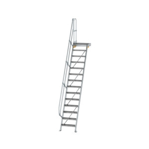 Treppe mit Plattform 60° Stufenbreite 600 mm