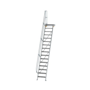 Treppe mit Plattform 60° Stufenbreite 600 mm