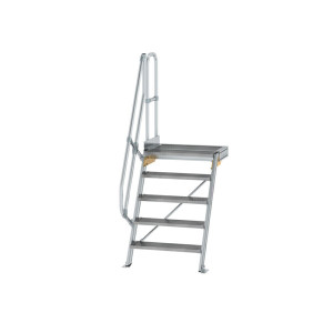 Treppe mit Plattform 60° Stufenbreite 800 mm