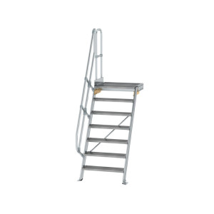 Treppe mit Plattform 60° Stufenbreite 800 mm