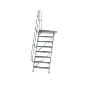 Treppe mit Plattform 60° Stufenbreite 800 mm