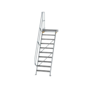 Treppe mit Plattform 60° Stufenbreite 800 mm