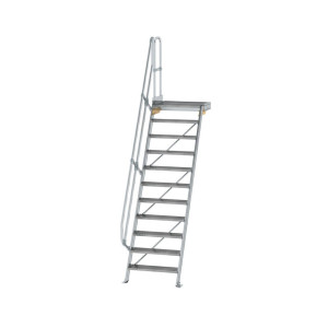 Treppe mit Plattform 60° Stufenbreite 800 mm