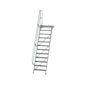 Treppe mit Plattform 60° Stufenbreite 800 mm