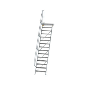 Treppe mit Plattform 60° Stufenbreite 800 mm