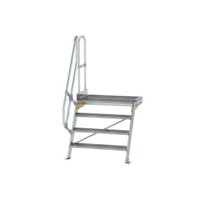 Treppe mit Plattform 60° Stufenbreite 1000 mm